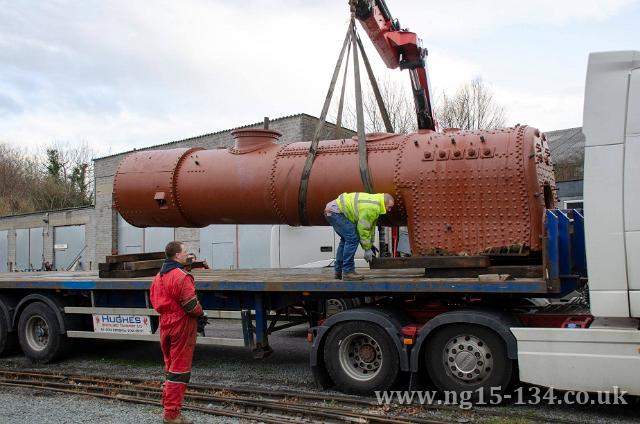134's boiler departing for overhaul (Photo: Chris Parry)