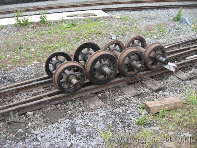 The rather varied set of wheels from under №134's tender (Photo: T. Rowe)
