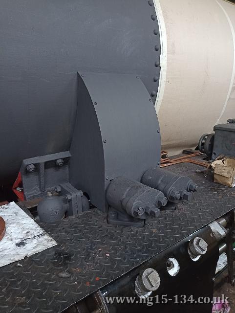 The cover now fitted to the steam pipes. (Photo: Andrew Cole)