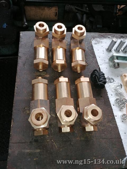 A set of drain cocks ready to be fitted. (Photo: Laurence Armstrong)
