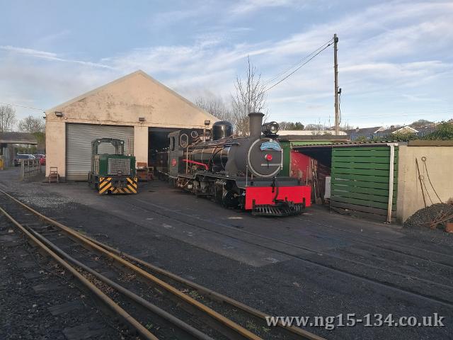 134 being brought into steam ready for the test run. (Photo: Laurence Armstrong)